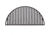 Kamado Joe Big Joe Half Moon Cast Iron Cooking Grate, Black, Large, BJ-HCICG