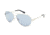 Kenneth Cole New York KC7029 Sunglasses - Shiny Light Nickeltin Frame Color, Smoke Mirror Lens Color