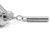 KeySmart Nano Torch Compact Flashlight, 7 Lumens, Stainless, KS809-SS