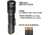 Kilimanjaro Gear CREE XP-L V6 Tactical Flashlight LED 1000 Lumen, Black, 910256