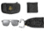 Leupold Bridger Sunglasses, Matte Black Frame, Shadow Gray Flash Lens, 182672