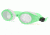 Liberty Sport Suns SHARK KIDSProtective Eyewear Green Frame,Clear Lens, Unisex KSHARKGREN406