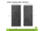 Lockdown Vault Door, In Swing, 30/32in, LH, Black, 1118817