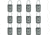 LockState KeyDock Lock Box, 12 PK LS-KD100-12