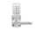 Lockstate RemoteLock OpenEdge Commercial Grade Wi-Fi Lever Lock, Silver, 2.75 x 2.75 x 7 in, RL-OpenEdge CG Silver