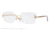 Luxottica LU2297B Eyeglass Frames F242-56 - Glossy Gold Frame