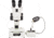LW Scientific Z4 Zoom Binocular 7x-45x on Embryo-GLO Halogen Stand Microscope w/Tilt Mirror, Z4M-BZM7-EMH1