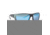 Magpul Industries Terrain Sunglasses w/Polycarbonate Lens, Matte Gray Frame, Rose Lens w/ Blue Lens Mirror, P 250-028-015