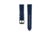 Marathon Cross Hatch 2-Piece Strap, Italian Leather, IP Black Buckle, 20mm, Royal Blue, Standard, WS-LT-RBBK-20-ST