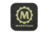 Marathon 1x1in Morale Patch w/Glow in the Dark Rubber Logo, Black, AD030008BK