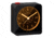 Marathon Analog Desk Alarm Clock w/Auto-Night Light, Black, CL030053-BK-BK-NA