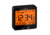 Marathon Atomic Desk Clock w/Backlight, Heat and Comfort Index, Black, CL030054-BK-00-NA