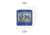 Marathon Atomic Desk Clock w/Backlight, Heat and Comfort Index, Blue, CL030054-BL-00-NA