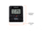 Marathon Atomic Travel Alarm Clock w/Auto Night Light, Black, CL030036-BK-00-NA
