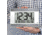 Marathon Large Atomic Wall Clock w/ Calendar and Temperature, White/Silver, 9.7in x 2in x 6.3in, CL030052WH-SV