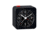 Marathon Mini Analog Alarm Clock, Black Case/Black Dial, 2.75in x 2in x 2.75in, CL030065-BK-BK-NA