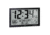 Marathon Slim Atomic Full Calendar Wall Clock w/ Indoor/Outdoor Temperature, Black, 14.6in x 1.2in x 9in, CL030066-BK-FD-NA
