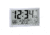 Marathon Slim Atomic Full Calendar Wall Clock w/ Indoor/Outdoor Temperature, Graphite Grey, 14.6in x 1.2in x 9in, CL030066-GG-FD-NA