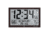 Marathon Slim Atomic Full Calendar Wall Clock w/ Indoor/Outdoor Temperature, Wood, 14.6in x 1.2in x 9in, CL030066-WD-FD-NA