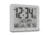 Marathon Slim Atomic Wall Clock w/ Indoor/Outdoor Temperature, Graphite Grey, 9.8in x 1.2in x 8.1in, CL030027-GG-FD-NA