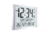 Marathon Super Jumbo Atomic Wall Clock with Full Date display and 7 Time Zones, Classic Black, LARGE, CL030061-GG-FD-NA