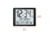 Marathon Super Jumbo Atomic Wall Clock with Full Date display and 7 Time Zones, Graphite Grey, LARGE, CL030061-BK-FD-NA