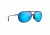 Maui Jim Alelele Bridge Aviators  Sunglasses,Matte Blue,Blue Hawaii Lens B438-03M