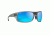 Maui Jim Big Wave Wrap  Sunglasses,Translucent Matte Grey,Blue Hawaii Lens B440-11M