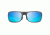 Maui Jim Big Wave Wrap  Sunglasses,Translucent Matte Grey,Blue Hawaii Lens B440-11M