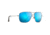 Maui Jim Cook Pines Polarized Aviator  Sunglasses,Silver,Blue Hawaii Lens B774-17