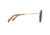 Maui Jim Even Keel Polarized Round Sunglasses, Rose Gold w/ Translucent Coconut Matte Brown Frame, Maui Rose Lens, Rose Gold w/ Translucent Coconut Matte Brown RS534-16R