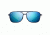 Maui Jim Kaupo Gap Polarized Aviator  Sunglasses,Matte Blue,Blue Hawaii Lens B437-03M