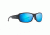 Maui Jim Monkeypod Polarized Wrap  Sunglasses,Matte Black,Blue Hawaii Lens B441-2M