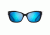 Maui Jim Plumeria Polarized Cat Eye  Sunglasses,Black with Crystal,Blue Hawaii Lens B768-02K