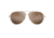 Maui Jim Shallows Polarized Aviator Sunglasses, Satin Gold Frame, HCL Bronze Lens, Satin Gold H543-16A