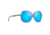Maui Jim Taro Polarized Square Sunglasses - Women's, Aquamarine Frame, Blue Hawaii Lens, Aquamarine B795-55B