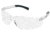 MCR Safety BearKat BK1 Series Safety Glasses with Uncoated Lens, Soft Non-Slip Temple Materia, Clear, One Size, BK010