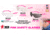 MCR Safety BearKat BK2 Series Safety Glasses, Soft Non-Slip Temple, Clear Lens/Pink Frame, One Size, BK220