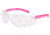 MCR Safety BearKat BK2 Series Safety Glasses, Soft Non-Slip Temple, Clear Lens/Pink Frame, One Size, BK220