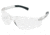 MCR Safety BearKat BK2 Series Safety Glasses, Soft Non-Slip Temple, Clear Lens/White Frame, One Size, BK210