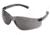 MCR Safety BearKat BK2 Series Safety Glasses, Soft Non-Slip Temple, Gray Lens/Black Frame, One Size, BK212