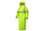 MCR Safety Big Jake 2 PVC/Meta-Aramid Flame Resistant Rain Coat, ANSI Class 3 Hi-Vis Standard, HRC2/CAT2, ARC Rating ATPV 11 cal/cm2, Fluorescent Lime, XL, BJ238CHXL