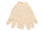 MCR Safety Canvas Work Gloves, Clute Pattern with Knit Wrist, 100% Cotton Canvas, Straight Thumb, Natural, Large, 8100I