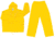 MCR Safety Challenger Series 2 Piece Waterproof Rain Suit, .18mm PVC/Nylon, Yellow, 2X, 7002X2