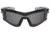 MCR Safety Checklite CL5 Series Safety Glasses, UV-AF Anti-Fog Lens, Removable Closed Cell Foam Gasket, Earplug Retaining Technology, Temples Hold Earplug Cord in Place, Gray, One Size, CL512AF