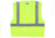 MCR Safety CL2MLM Hi Vis Reflective Safety Vest, ANSI Type R Class 2, Mesh with 2in Silver Stripes, Breakaway Design with Hook and Loop Closures, Fluorescent Lime, M, CL2MLM