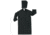 MCR Safety Classic Plus Series Waterproof Raincoat, .35mm PVC/Poly, Detachable Hood and Corduroy Collar, Black, 4X, 247CX4