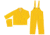 MCR Safety Classic Series 3 Piece Waterproof Rain Suit, .35mm PVC/Poly, Limited Flammability, Yellow, M, FR2003M
