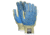 MCR Safety Cut Pro Hero 7 Gauge Regular Weight Shell Cut Resistant Work Gloves, ARX Aramid, PVC Dotted Back and Palm, Blue/Green, Large, 93859L