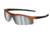 MCR Safety DL1 Series Safety Glasses, Soft TPR Nose Piece, Silver Mirror/Nuclear Orange Frame, One Size, DL217